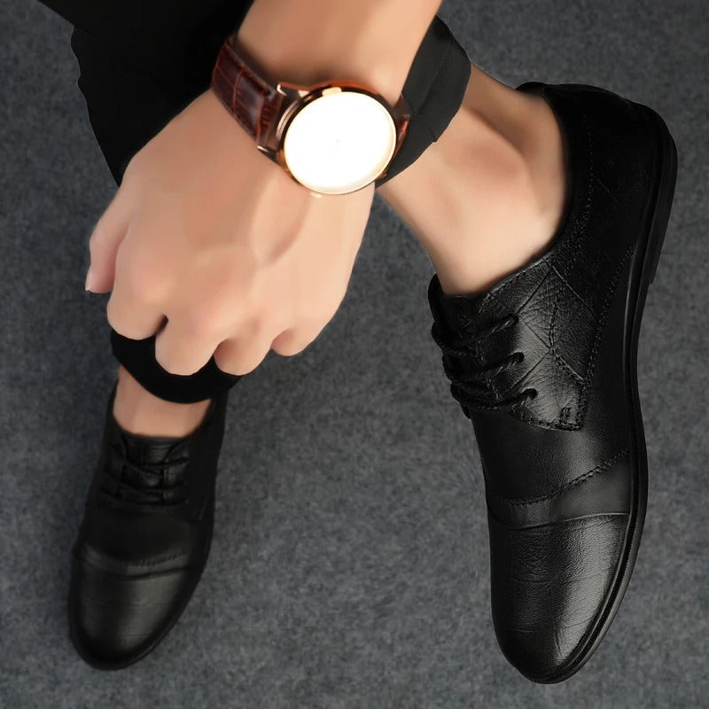 Eleganckie skórzane buty wizytowe