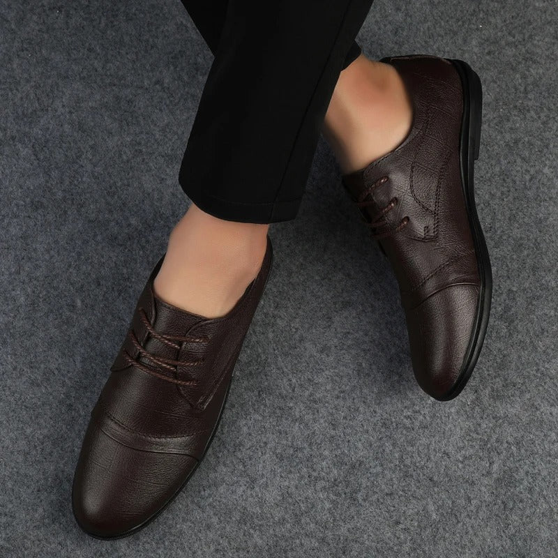 Eleganckie skórzane buty wizytowe