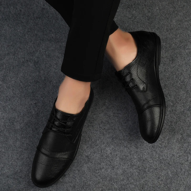 Eleganckie skórzane buty wizytowe