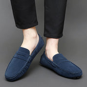 Loafers z zamszu