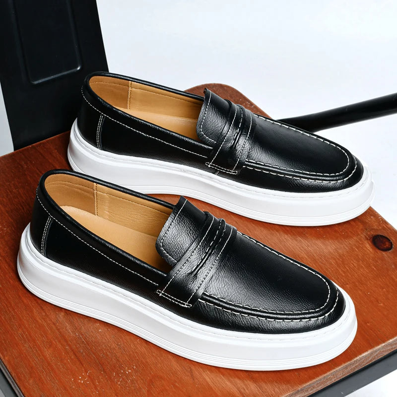 Skórzane buty slip-on