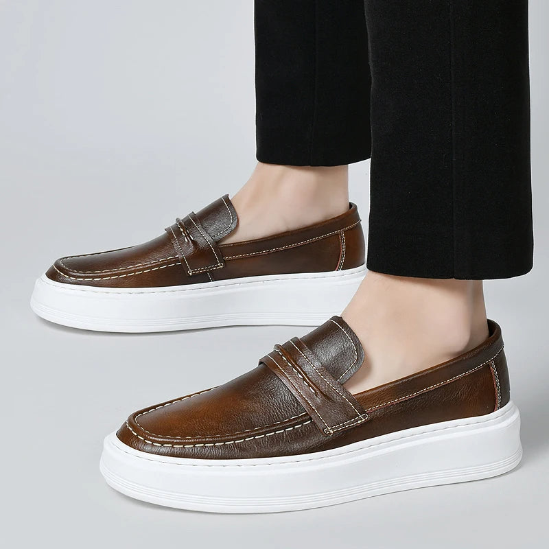 Skórzane buty slip-on