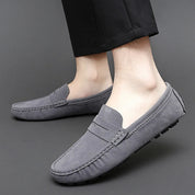 Loafers z zamszu