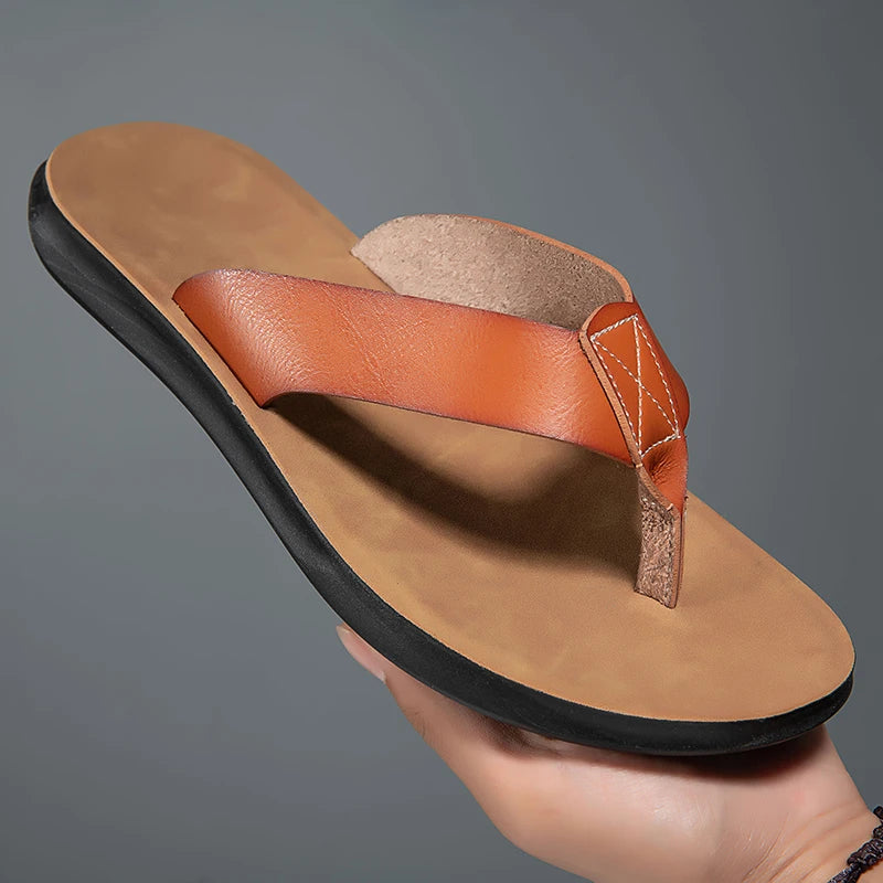 Casual Skórzane Sandały