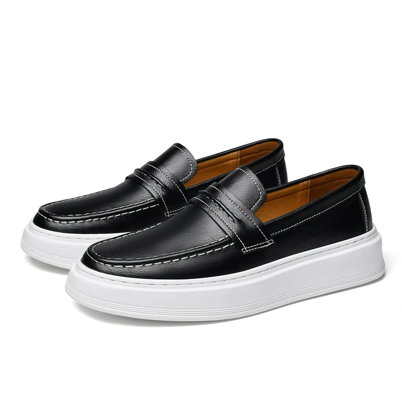 Skórzane buty slip-on