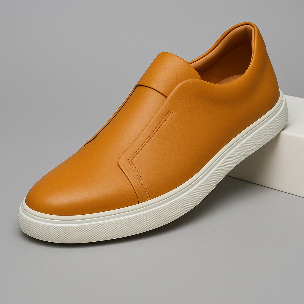 Eleganckie Skórzane Buty Slip-On