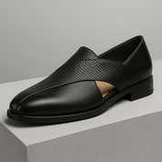 Vintage skórzane loafersy