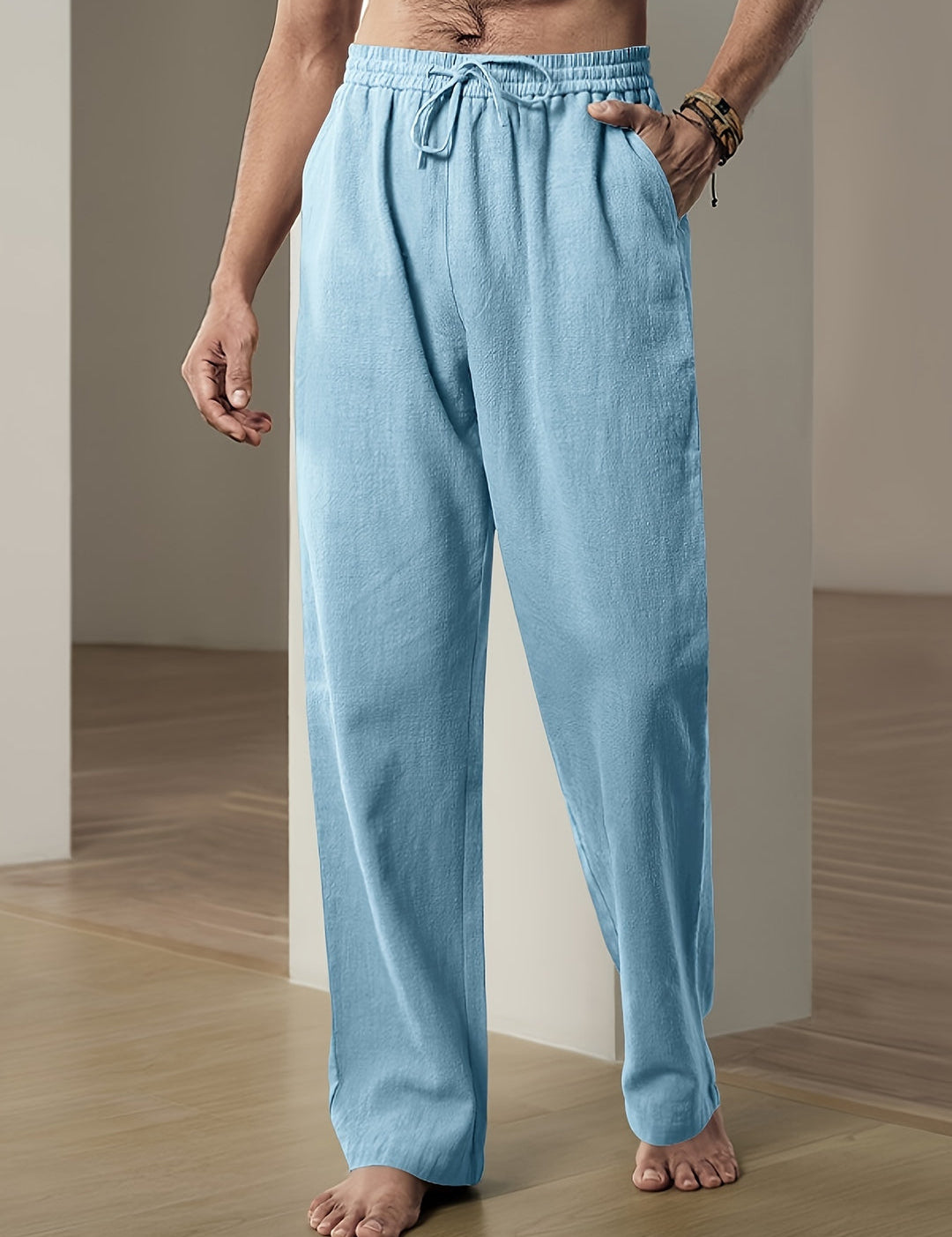 Casual lniana letnia spodnie