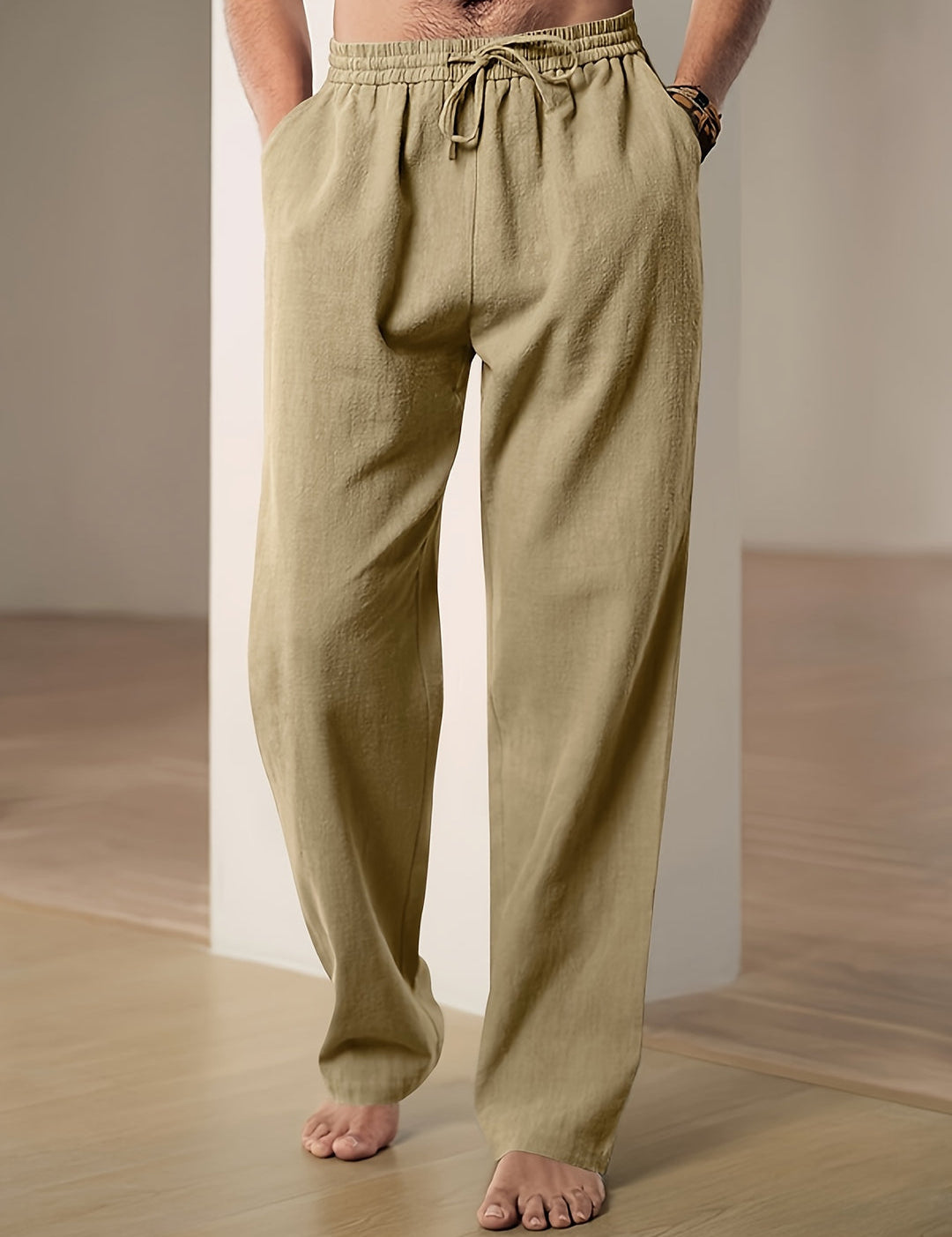 Casual lniana letnia spodnie