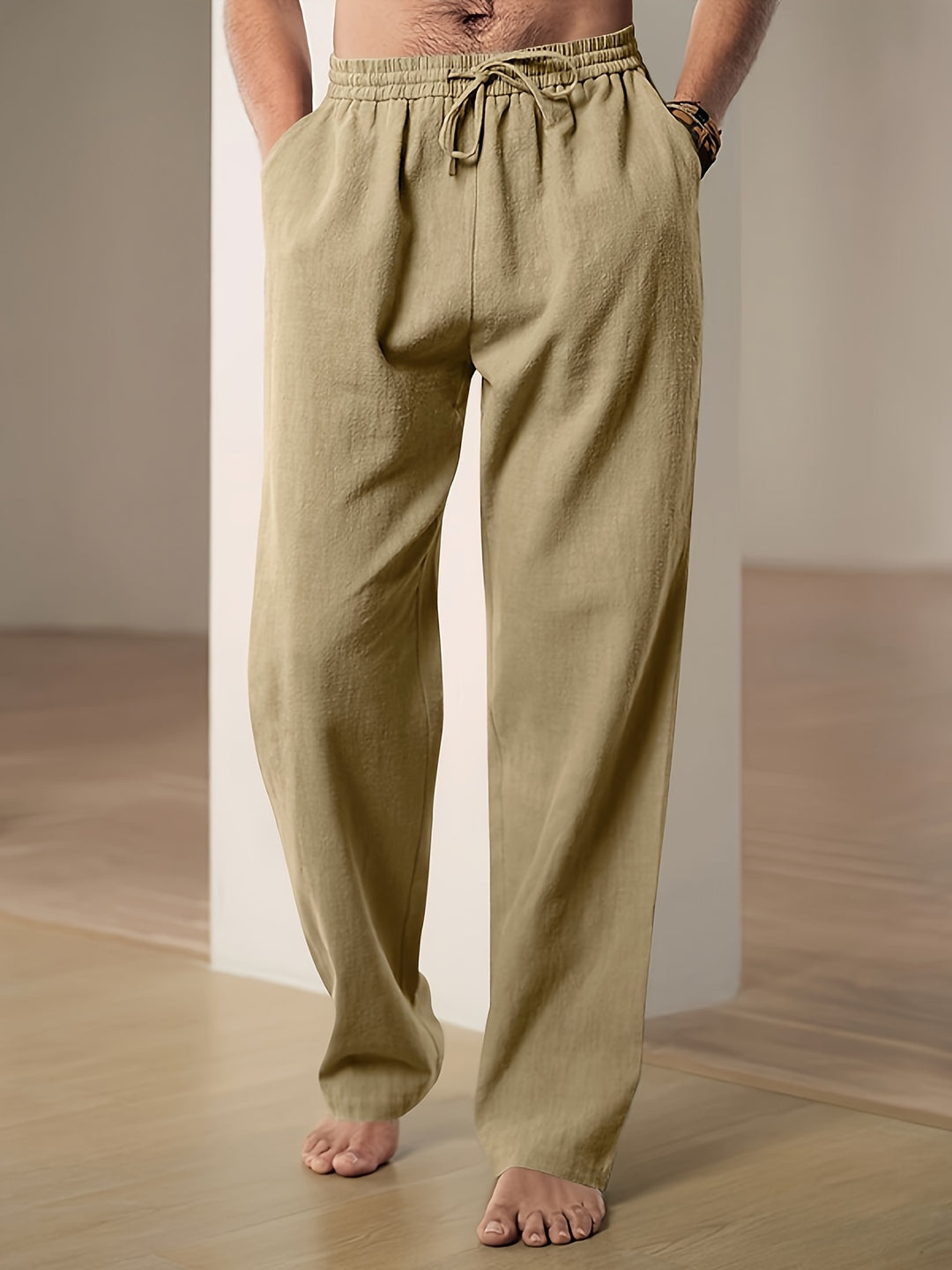 Casual lniana letnia spodnie