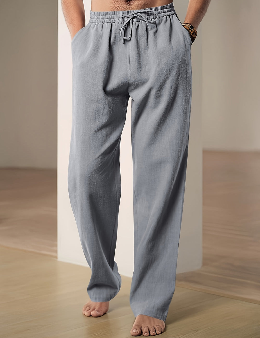 Casual lniana letnia spodnie