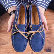 Miękkie zamszowe loafersy