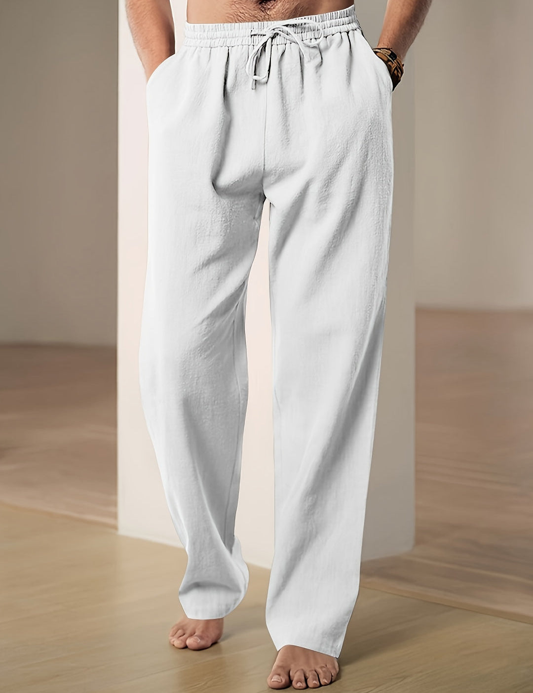 Casual lniana letnia spodnie