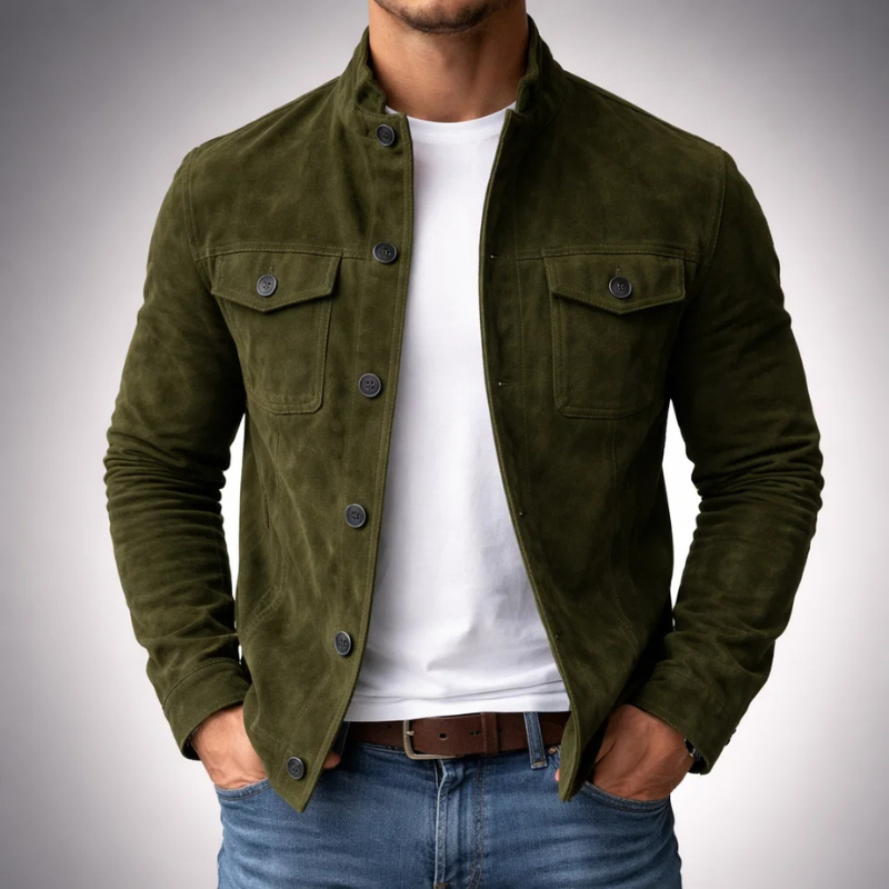 Elegancka Suede Kurtka