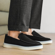 Klasyczne zamszowe loafersy biznesowe