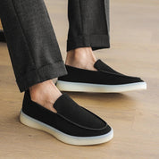 Klasyczne zamszowe loafersy biznesowe