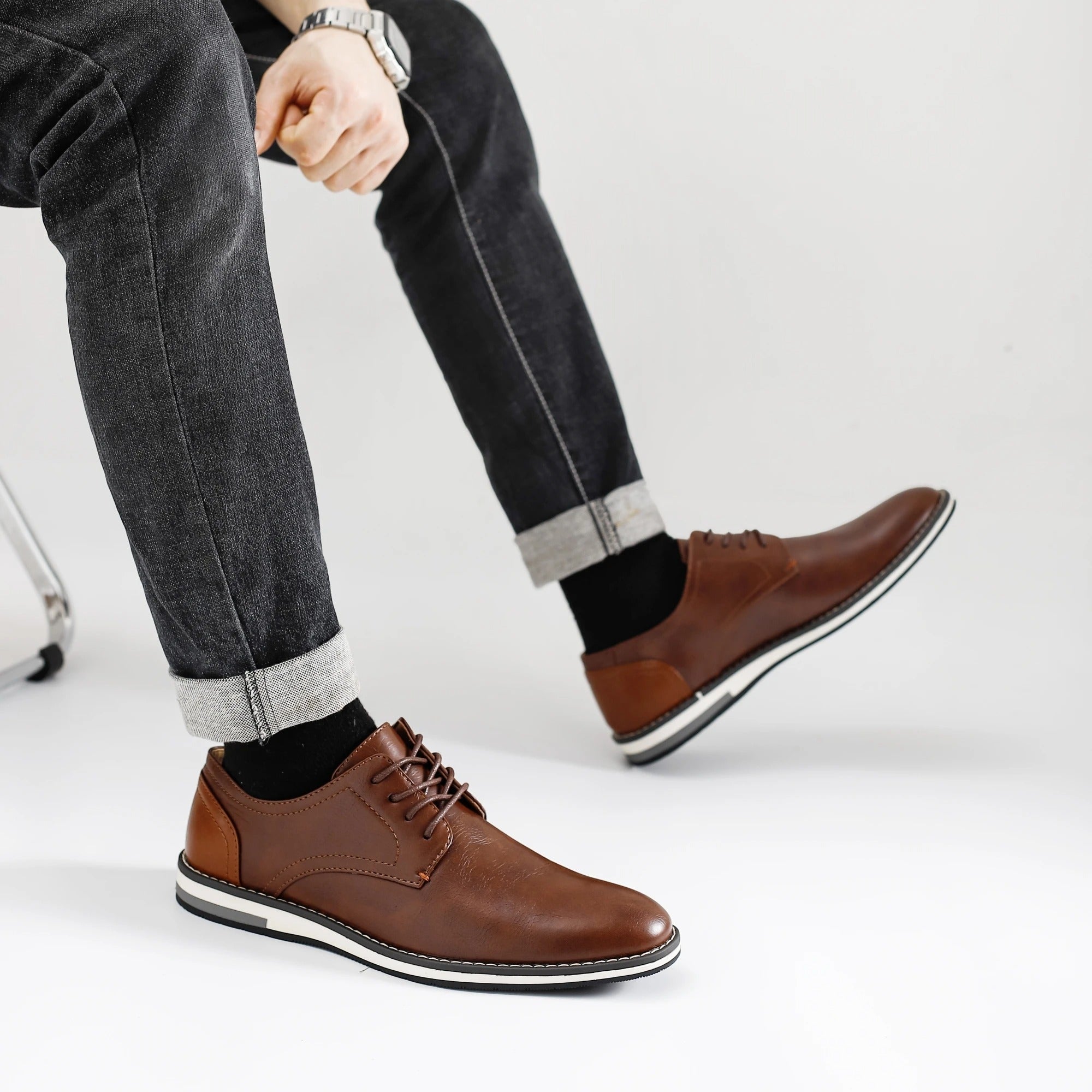 Eleganckie skórzane buty