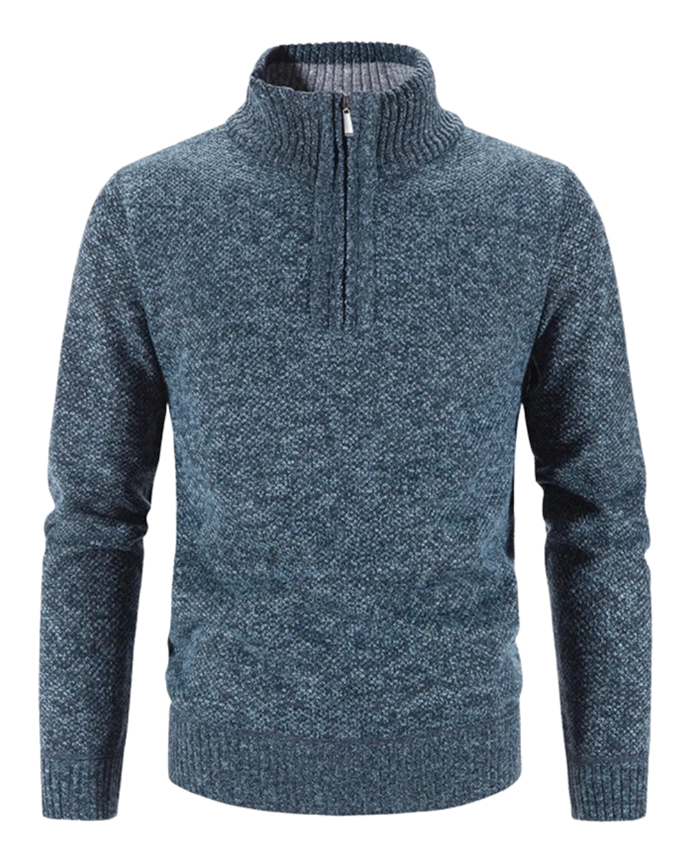 Elegancki Gruby Polarowy Sweter na Zamek