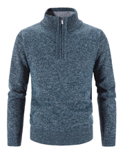 Elegancki Gruby Polarowy Sweter na Zamek