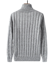Elegancki Sweter z Wełny z Golfem