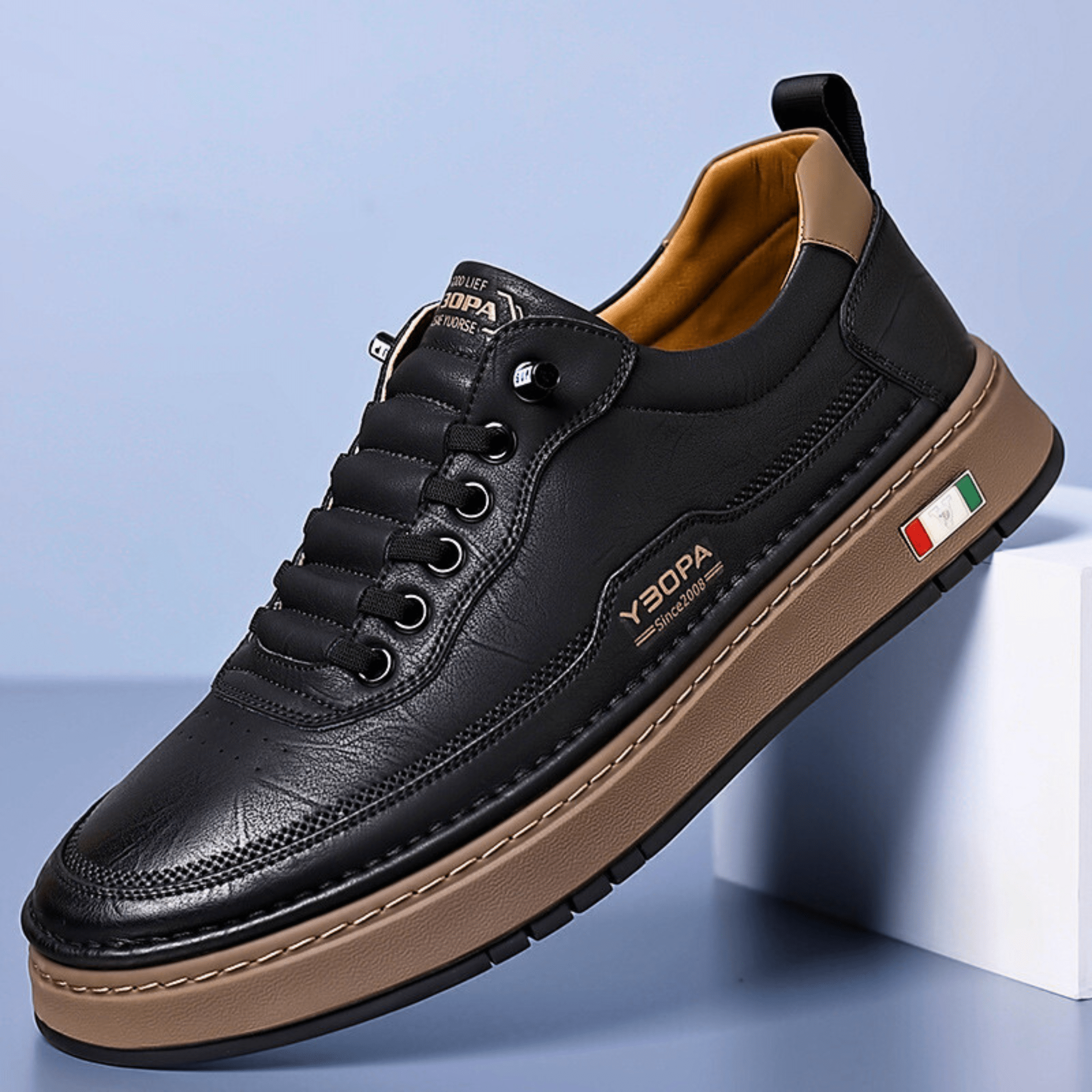 Włoskie skórzane buty