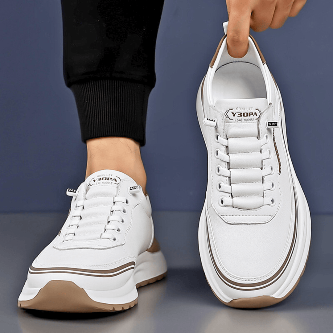 Casual skórzane buty