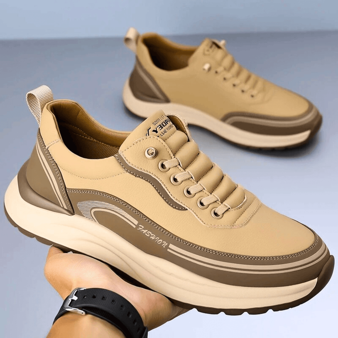 Casual skórzane buty