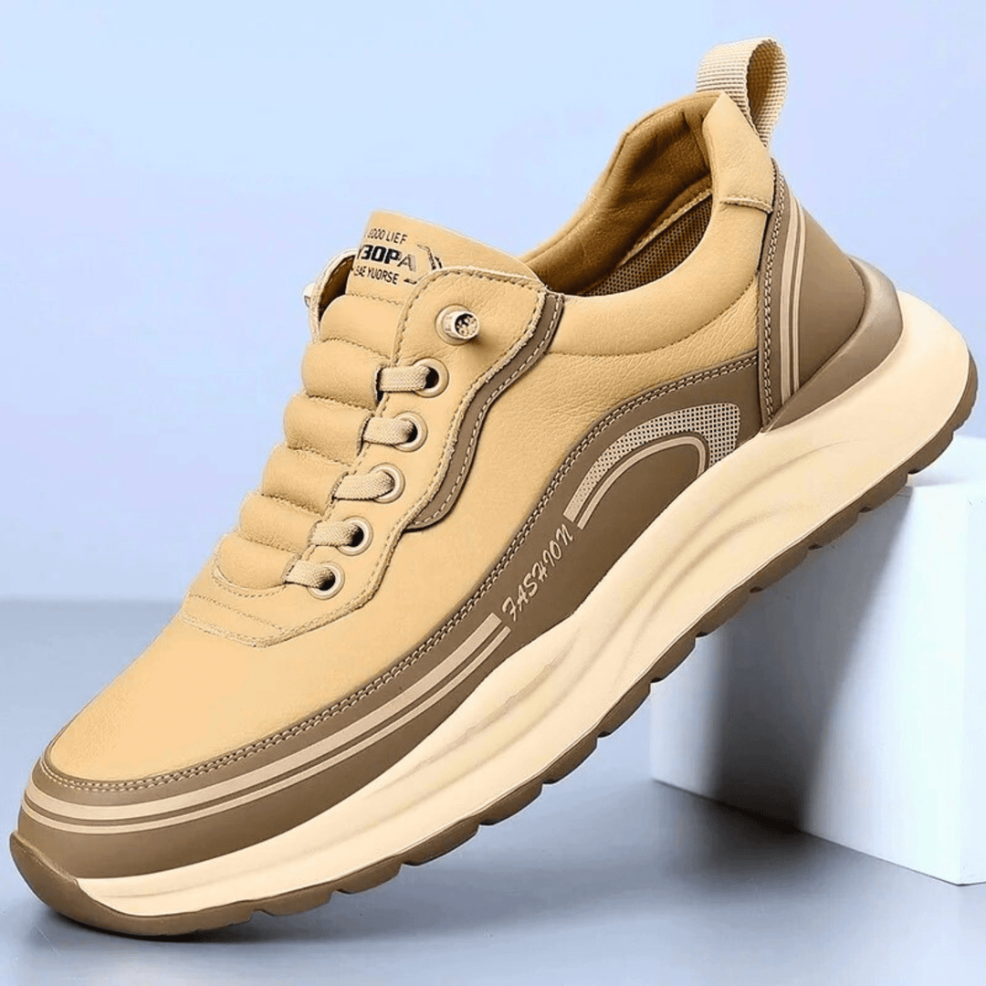 Casual skórzane buty