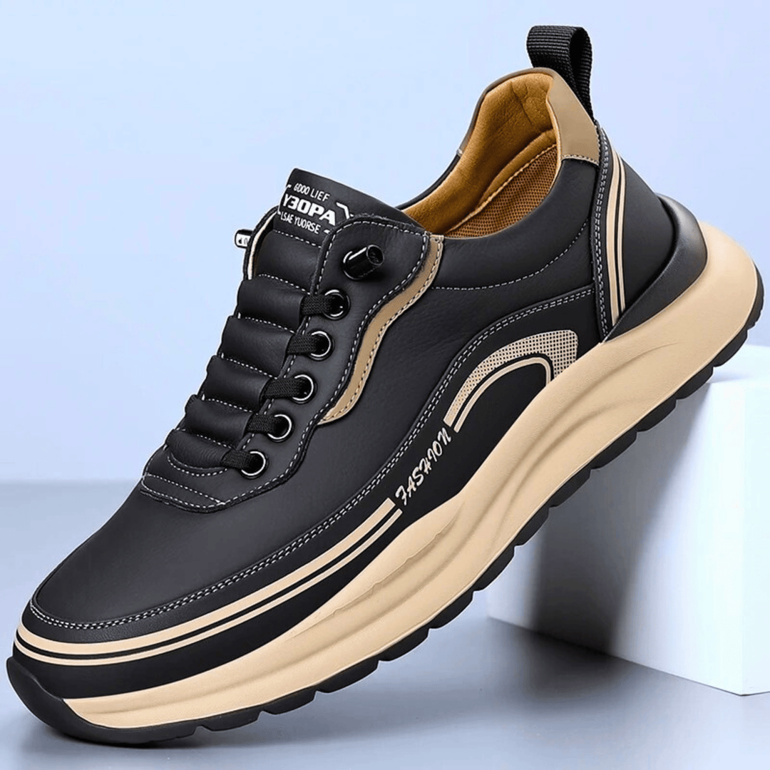 Casual skórzane buty