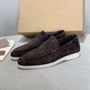 Eleganckie zamszowe loafersy